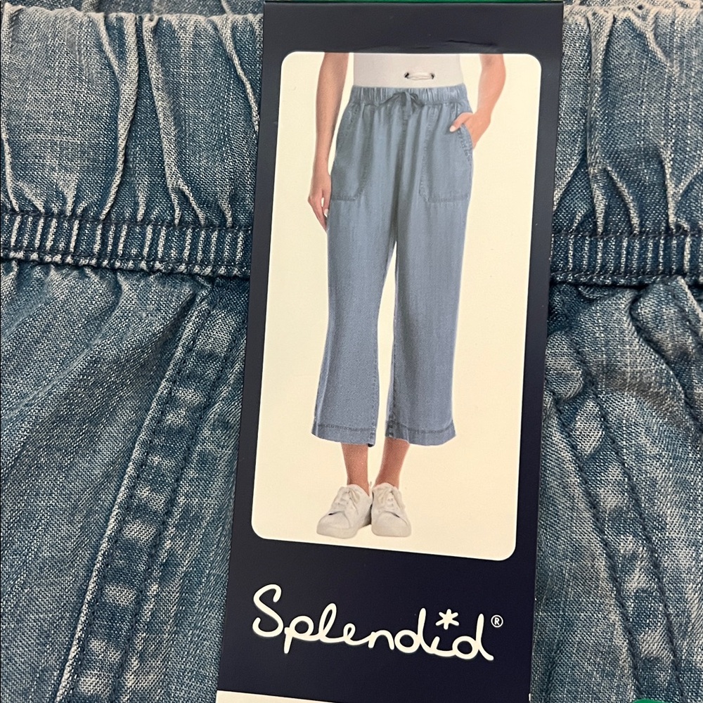 New Splendid Women's Wide Leg Crop Pant